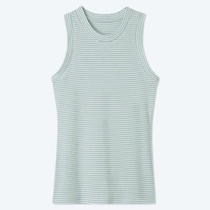 Summersalt The Softest Ribbed Racerback Tank - Sage & White Sand